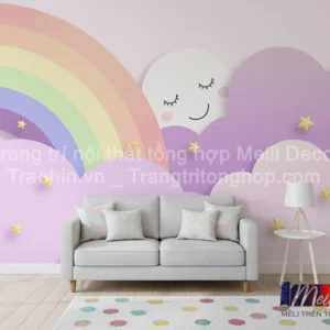 Tranh Dán Tường Cho Phòng Bé, Trẻ Em Ngộ Nghĩnh Dễ Thương ML88420019