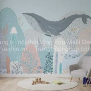 Tranh Dán Tường Cho Phòng Bé, Trẻ Em Ngộ Nghĩnh Dễ Thương ML88420023