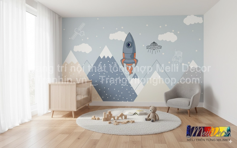 Tranh Dán Tường Cho Phòng Bé, Trẻ Em Ngộ Nghĩnh Dễ Thương ML88420025 1 Tranh Dán Tường Cho Phòng Bé, Trẻ Em Ngộ Nghĩnh Dễ Thương ML88420025