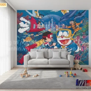Tranh Dán Tường Cho Phòng Bé, Trẻ Em Nhân Vật Hoạt Hình ML88410005