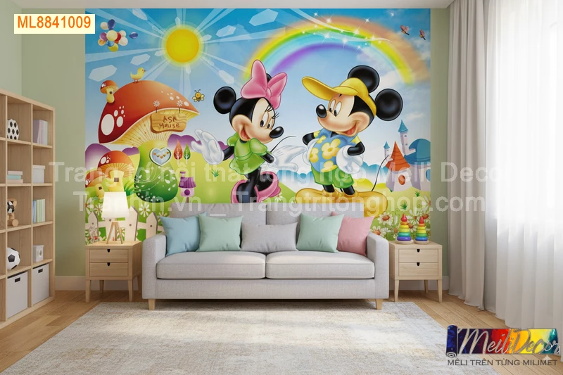Tranh Dán Tường Cho Phòng Bé, Trẻ Em Nhân Vật Hoạt Hình ML88410009 1 Tranh Dán Tường Cho Phòng Bé, Trẻ Em Nhân Vật Hoạt Hình ML88410009