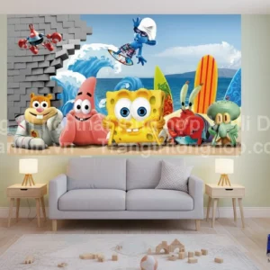 Tranh Dán Tường Cho Phòng Bé, Trẻ Em Nhân Vật Hoạt Hình ML88410011