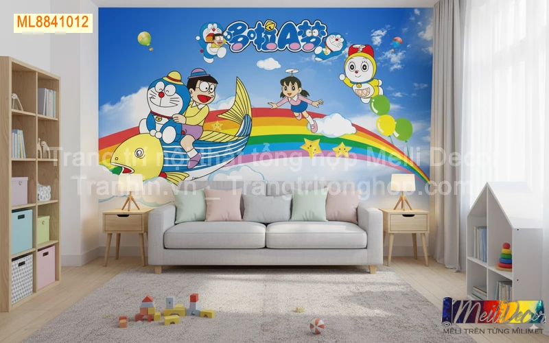 Tranh Dán Tường Cho Phòng Bé, Trẻ Em Nhân Vật Hoạt Hình ML88410012 1 Tranh Dán Tường Cho Phòng Bé, Trẻ Em Nhân Vật Hoạt Hình ML88410012
