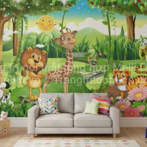 Tranh Dán Tường Cho Phòng Bé, Trẻ Em Nhân Vật Hoạt Hình ML88410013