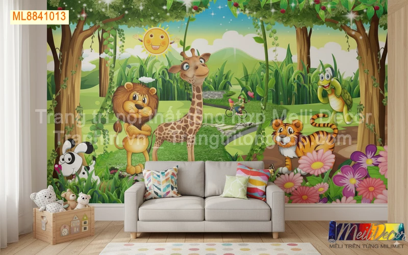 Tranh Dán Tường Cho Phòng Bé, Trẻ Em Nhân Vật Hoạt Hình ML88410013 1 Tranh Dán Tường Cho Phòng Bé, Trẻ Em Nhân Vật Hoạt Hình ML88410013