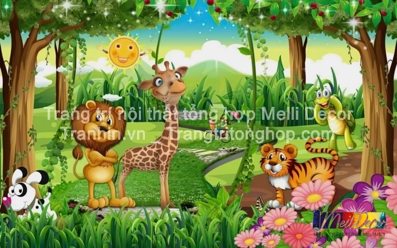 Tranh Dán Tường Cho Phòng Bé, Trẻ Em Nhân Vật Hoạt Hình ML88410013 2 Tranh Dán Tường Cho Phòng Bé, Trẻ Em Nhân Vật Hoạt Hình ML88410013