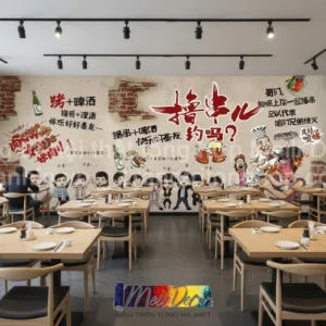 Tranh Dán Tường Nhà Hàng, Quán Ăn ML85310014