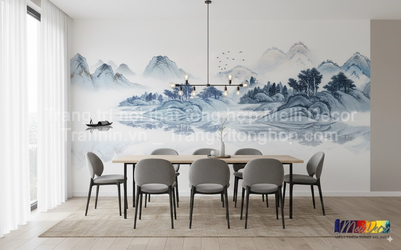 Tranh Dán Tường Phòng Ăn Hiện Đại ML82910008 1 Tranh Dán Tường Phòng Ăn Hiện Đại ML82910008