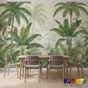 Tranh Dán Tường Phòng Ăn Hoa Lá ML82920001
