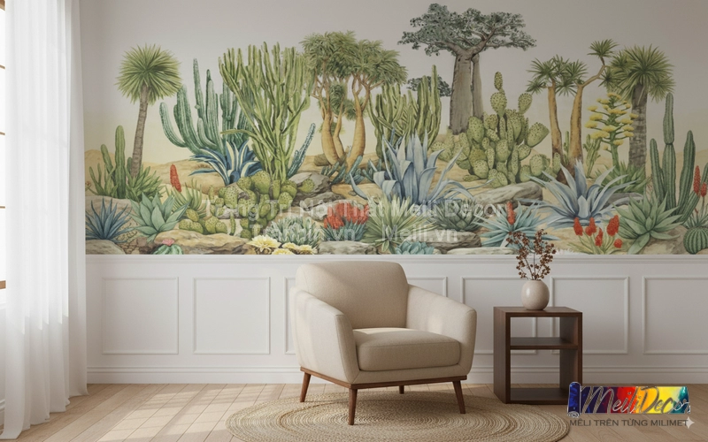 Tranh Dán Tường Phong Cách Tropical ML97010010 1 Tranh Dán Tường Phong Cách Tropical ML97010010