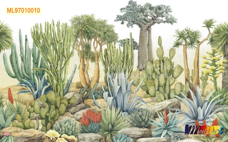 Tranh Dán Tường Phong Cách Tropical ML97010010 2 Tranh Dán Tường Phong Cách Tropical ML97010010