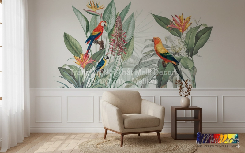 Tranh Dán Tường Phong Cách Tropical ML97010012 1 Tranh Dán Tường Phong Cách Tropical ML97010012