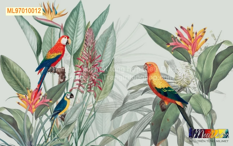 Tranh Dán Tường Phong Cách Tropical ML97010012 2 Tranh Dán Tường Phong Cách Tropical ML97010012