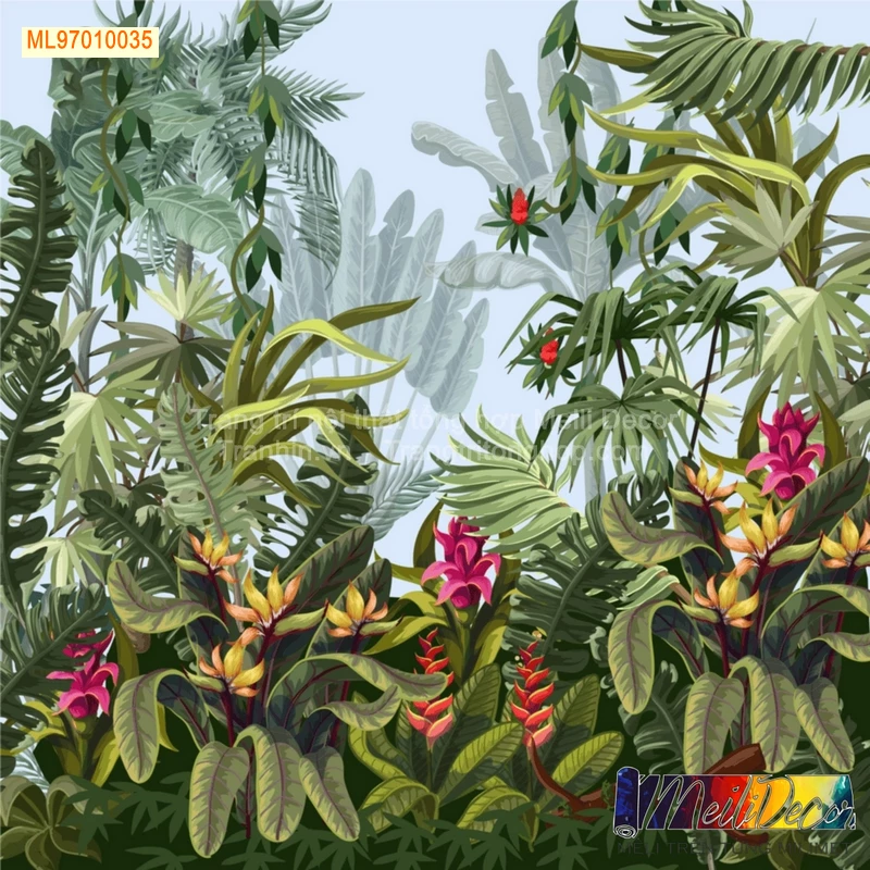 Tranh Dán Tường Phong Cách Tropical ML97010035 2 Tranh Dán Tường Phong Cách Tropical ML97010035