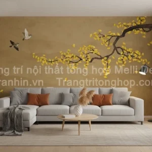 Tranh Dán Tường Phòng Khách Indochine ML8262004