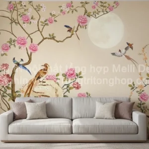 Tranh Dán Tường Phòng Khách Indochine ML8262007