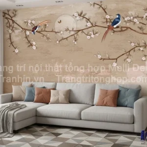 Tranh Dán Tường Phòng Khách Indochine ML8262013
