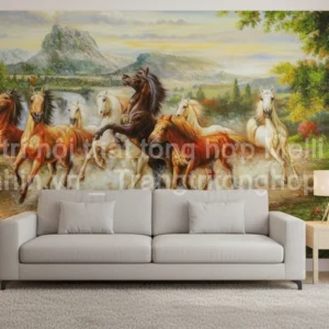 Tranh Dán Tường Phòng Khách Mã Đáo Thành Công ML88630003