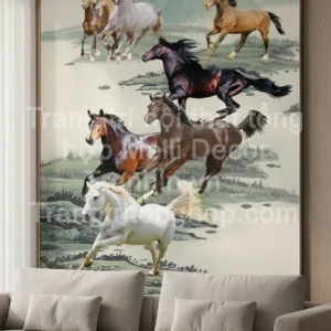 Tranh Dán Tường Phòng Khách Mã Đáo Thành Công ML88630004