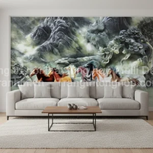 Tranh Dán Tường Phòng Khách Mã Đáo Thành Công ML88630006