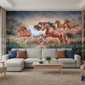 Tranh Dán Tường Phòng Khách Mã Đáo Thành Công ML88630015