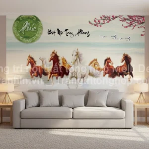 Tranh Dán Tường Phòng Khách Mã Đáo Thành Công ML88630020