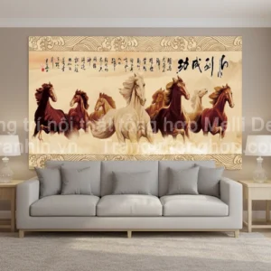 Tranh Dán Tường Phòng Khách Mã Đáo Thành Công ML88630021