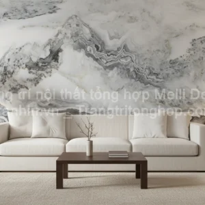 Tranh Dán Tường Phòng Khách Thủy Mặc ML82640018