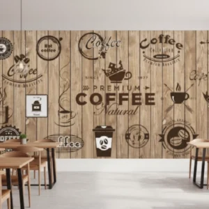 Tranh Dán Tường Quán Cafe ML81710010