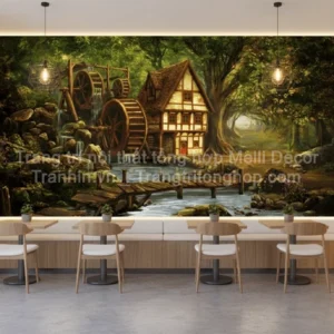 Tranh Dán Tường Quán Trà Sữa ML81720001