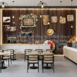 Tranh Dán Tường Quán Trà Sữa ML81720002