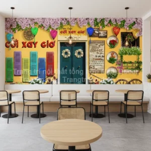 Tranh Dán Tường Quán Trà Sữa ML81720004