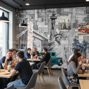 Tranh Dán Tường Quán Trà Sữa ML81720007