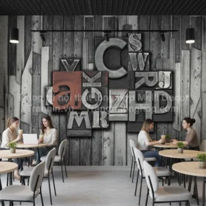 Tranh Dán Tường Quán Trà Sữa ML81720012