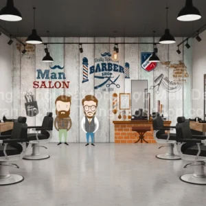Tranh Dán Tường Salon Tóc ML80230005