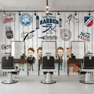 Tranh Dán Tường Salon Tóc ML80230012