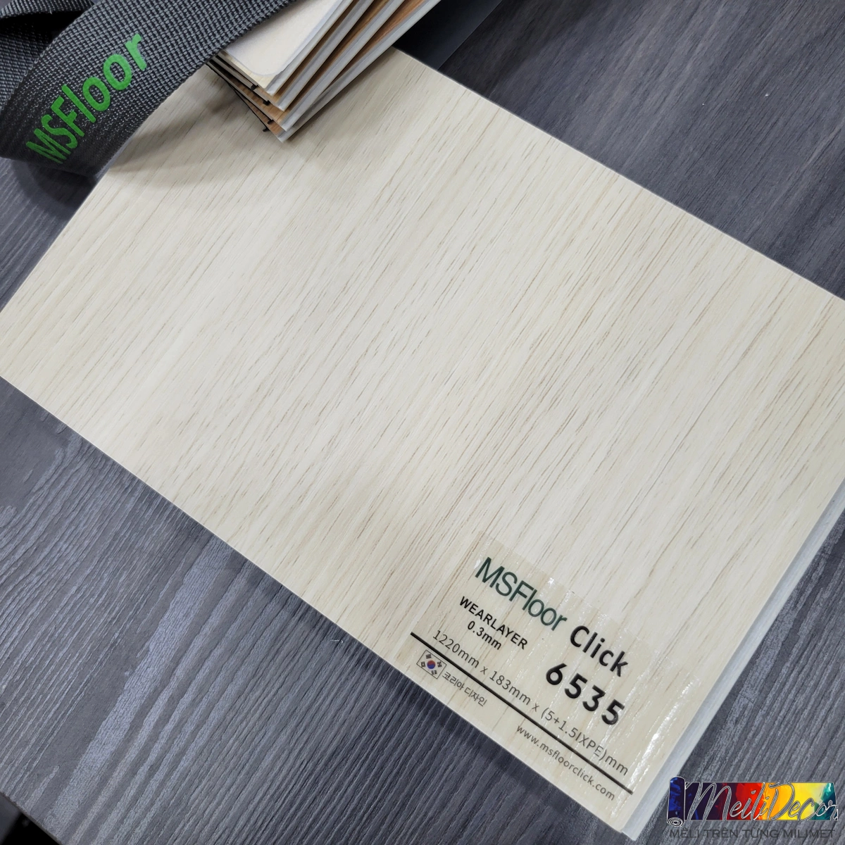 Sàn Nhựa Hèm Khóa SPC 5mm+1.5mmIXPE 6535 1 Sàn Nhựa Hèm Khóa SPC 5mm+1.5mmIXPE 6535