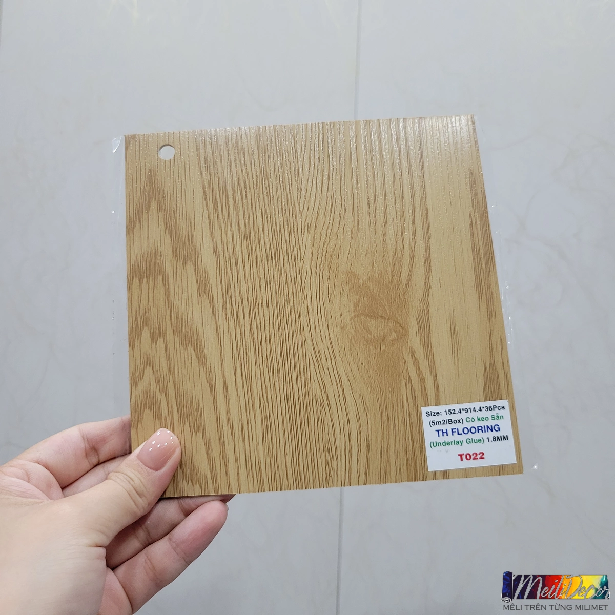 Sàn Nhựa TH FLOORING 1.8mm T022 keo sẵn 1 Sàn Nhựa TH FLOORING 1.8mm T022 keo sẵn