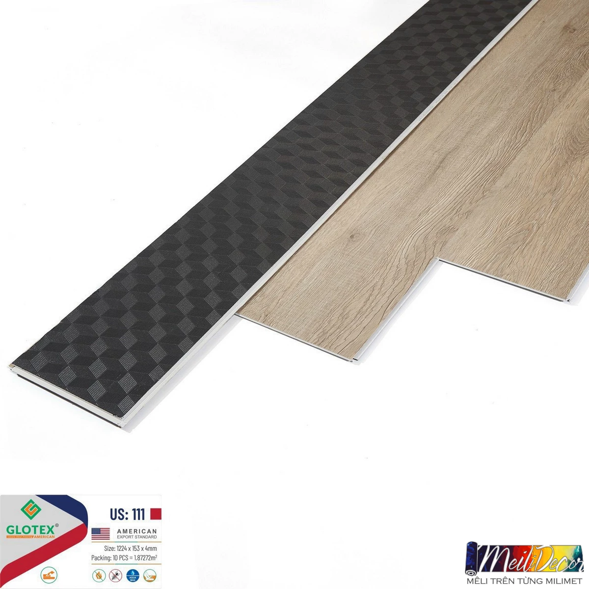 Sàn SPC Glotex 111 4mm Đế Cao Su 1 Sàn SPC Glotex 111 4mm Đế Cao Su